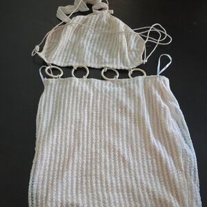 Cream Crochet Dress Size Xs